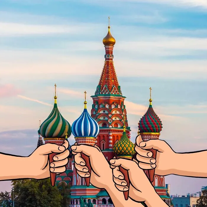 Artist Mixes Digital Illustrations With Real Monuments And The Result Is Incredible