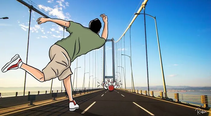 62 Creative Illustrations Drawn On Scenic Photos By Robin Yayla Might Inspire You To See The World From A New Angle