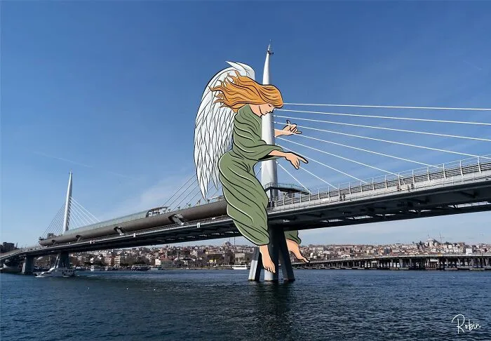 Artist Mixes Digital Illustrations With Real Monuments And The Result Is Incredible