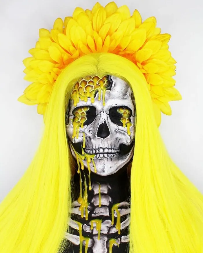 Sunflower Skull