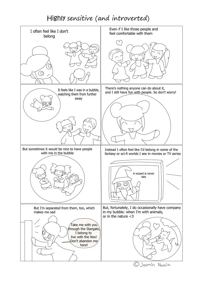 I Created Comics About Being A Highly Sensitive And Introverted Person