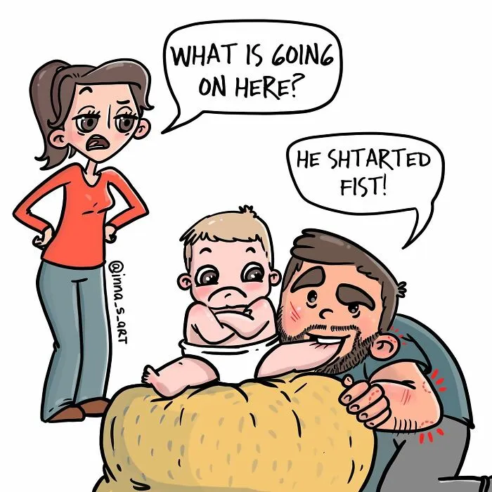 30 Comics By This Artist That Show The Funny Struggles Of Parenthood (New Pics)