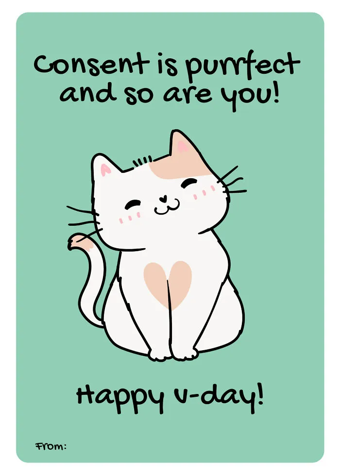 We Created Consent-Centered Valentine's Day Cards Our Society Needs (8 Pics)