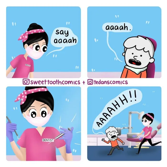 This Dentist Makes Humorous And Wholesome Comics Based On Her Profession (70 Pics)