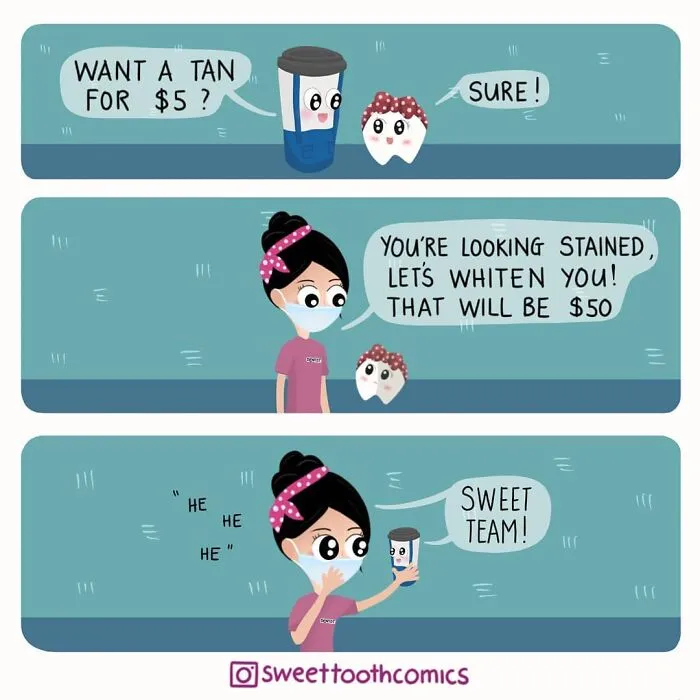 This Dentist Makes Humorous And Wholesome Comics Based On Her Profession (70 Pics)