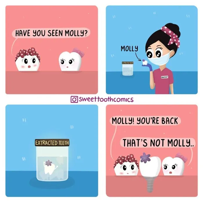 This Dentist Makes Humorous And Wholesome Comics Based On Her Profession (70 Pics)