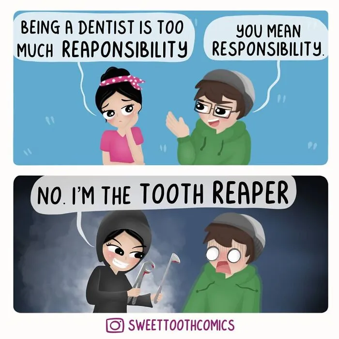 This Dentist Makes Humorous And Wholesome Comics Based On Her Profession (70 Pics)