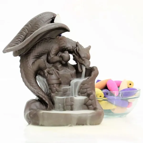 Ceramic Waterfall Incense Burner