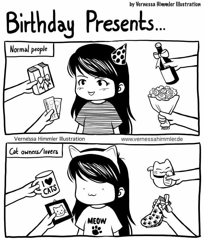 19 New Comics By Vernessa Himmler That Cat Owners Might Find Very Relatable