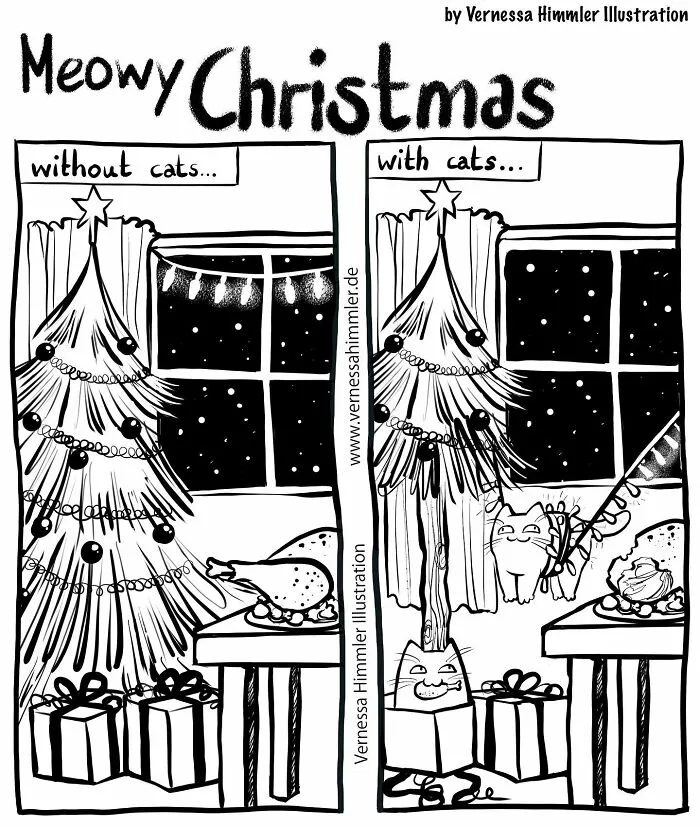 19 New Comics By Vernessa Himmler That Cat Owners Might Find Very Relatable