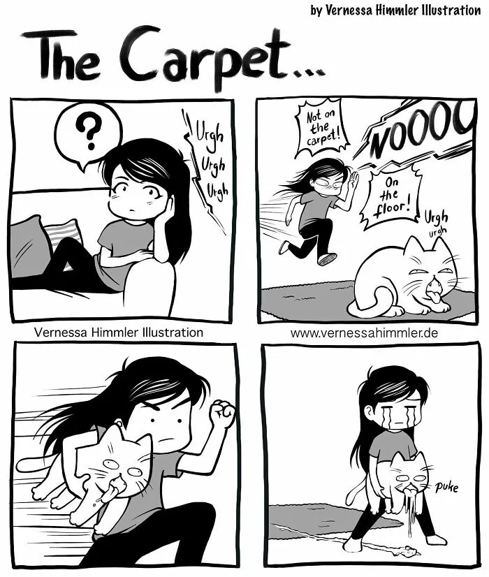 19 New Comics By Vernessa Himmler That Cat Owners Might Find Very Relatable