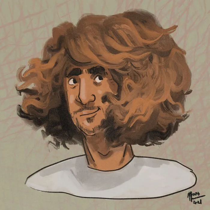 A Man With Epic Hair