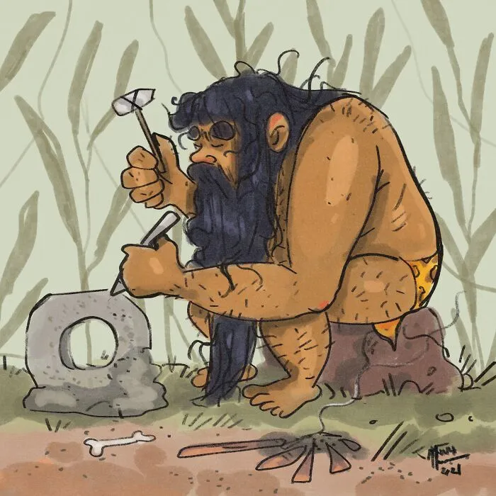 A Man At Work