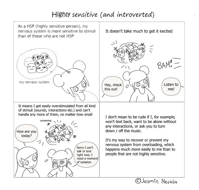 I Created Comics About Being A Highly Sensitive And Introverted Person