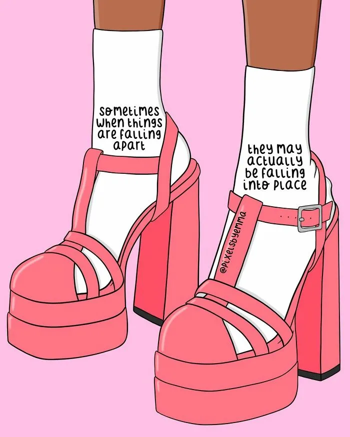50 Illustrations I Made To Inspire Positive Thoughts And Femininity