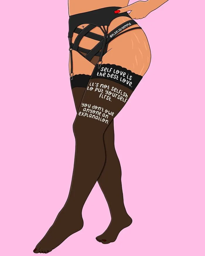 50 Illustrations I Made To Inspire Positive Thoughts And Femininity