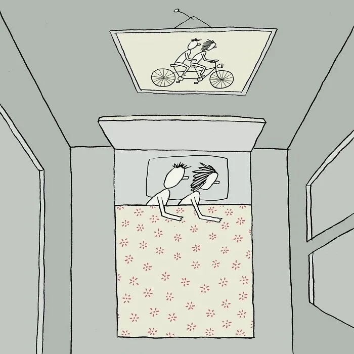 30 Ilustraciones sobre relaciones y la vida diaria creadas por este artista israelí