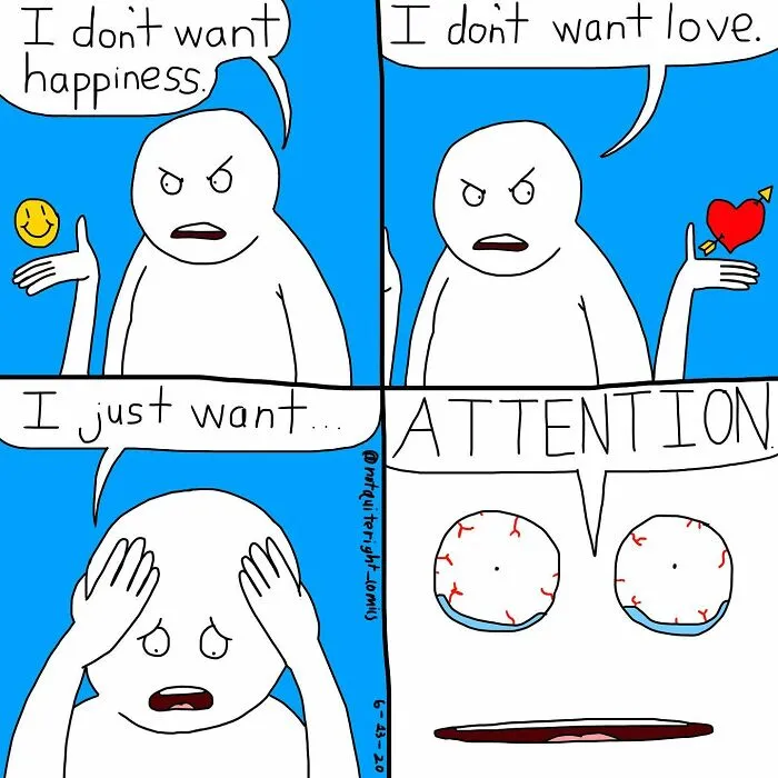 30 Of The Best Dark Humor Comics That Have Surprising Endings By 'Not Quite Right'