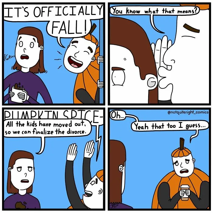 30 Of The Best Dark Humor Comics That Have Surprising Endings By 'Not Quite Right'