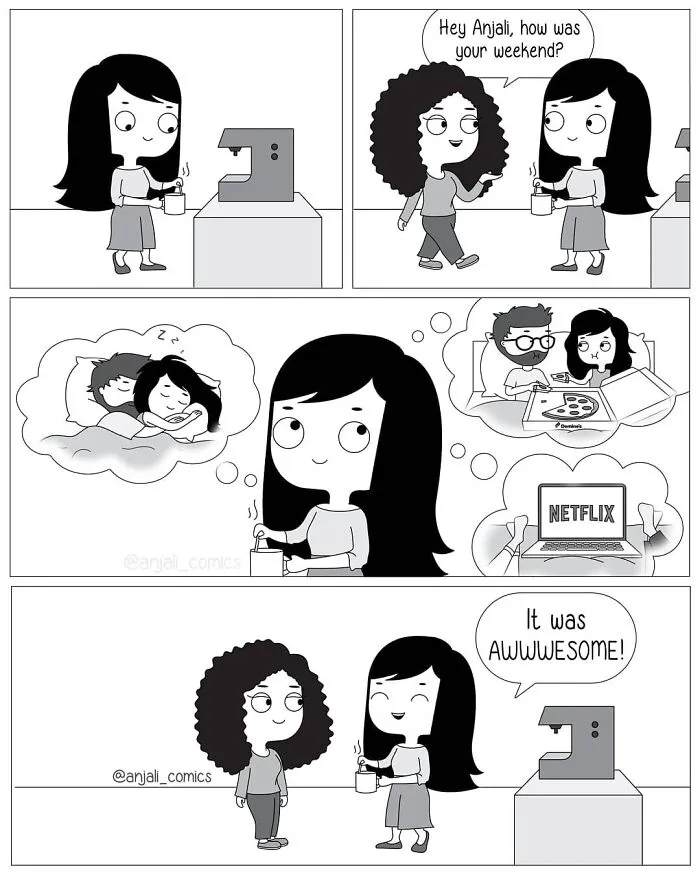 30 Unbearably Cute Couple Comics By Anjali Comics