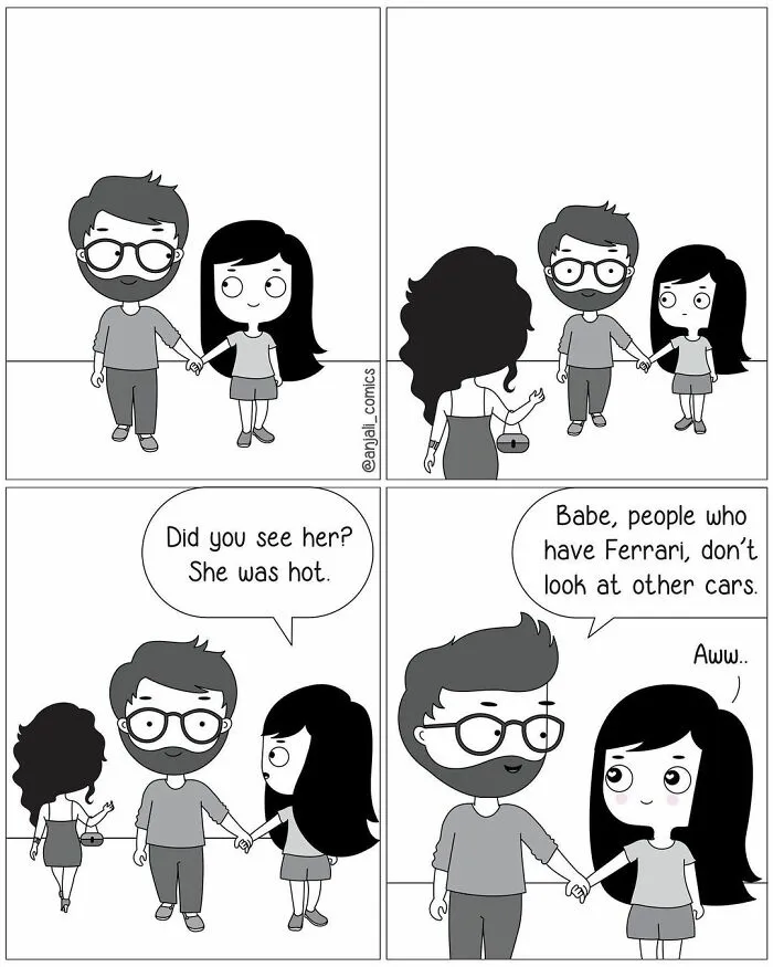 30 Unbearably Cute Couple Comics By Anjali Comics