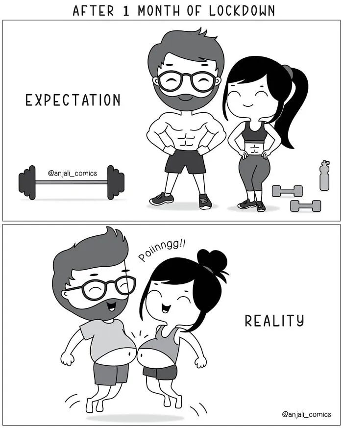 30 Unbearably Cute Couple Comics By Anjali Comics