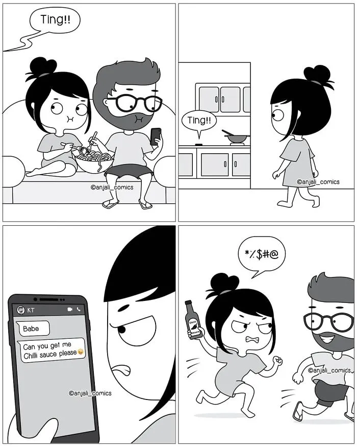 30 Unbearably Cute Couple Comics By Anjali Comics