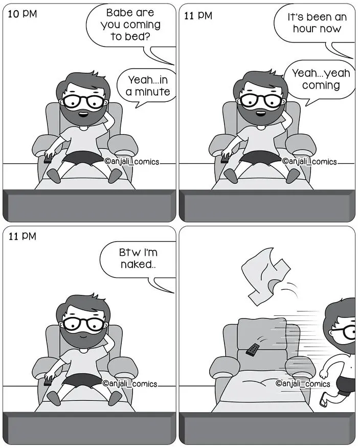 30 Unbearably Cute Couple Comics By Anjali Comics