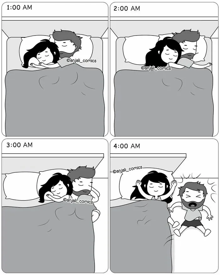 30 Unbearably Cute Couple Comics By Anjali Comics