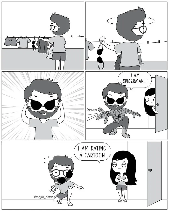 30 Unbearably Cute Couple Comics By Anjali Comics