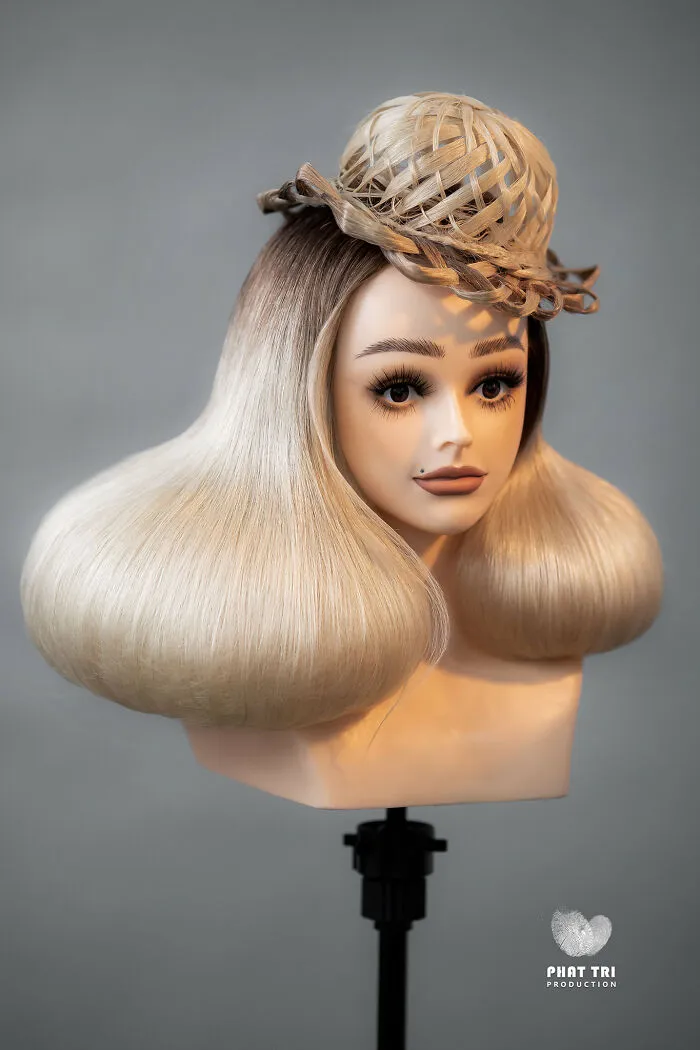 Vietnamese Hairdresser Creates Amazing Designs In The Shape Of Flowers (37 Pics)