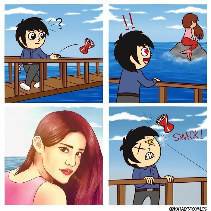 30 Silly Comics Full Of Random Twists Made By This Artist