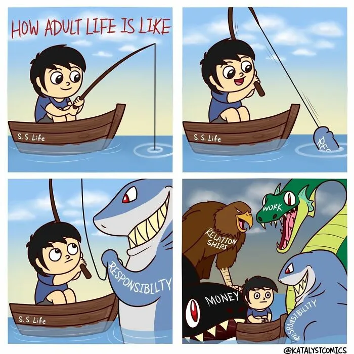 30 Silly Comics Full Of Random Twists Made By This Artist