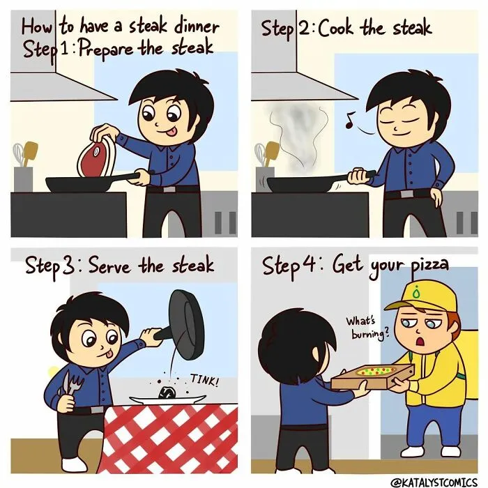 30 Silly Comics Full Of Random Twists Made By This Artist