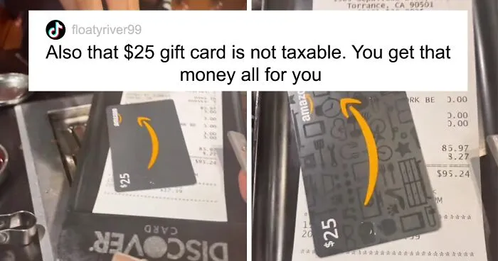 Family Wanted To Tip Their Waiter With A $25 Amazon Gift Card And Started A Massive Debate On If It’s OK Or Not