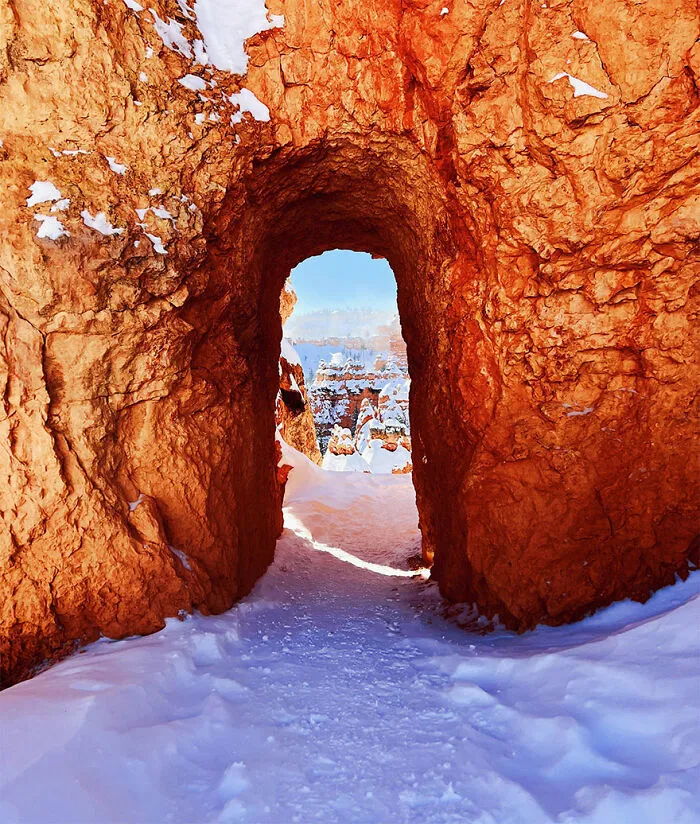 Cañón Bryce en Utah, durante Año nuevo