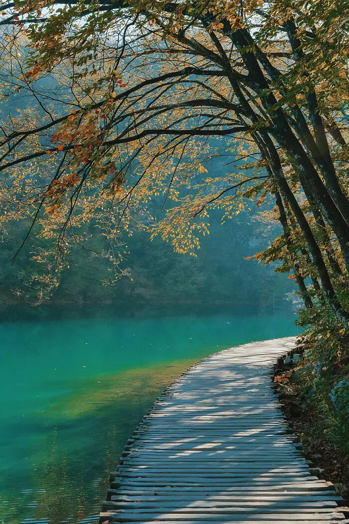 Lagos Plitvice en Croacia, por un momento sin turistas