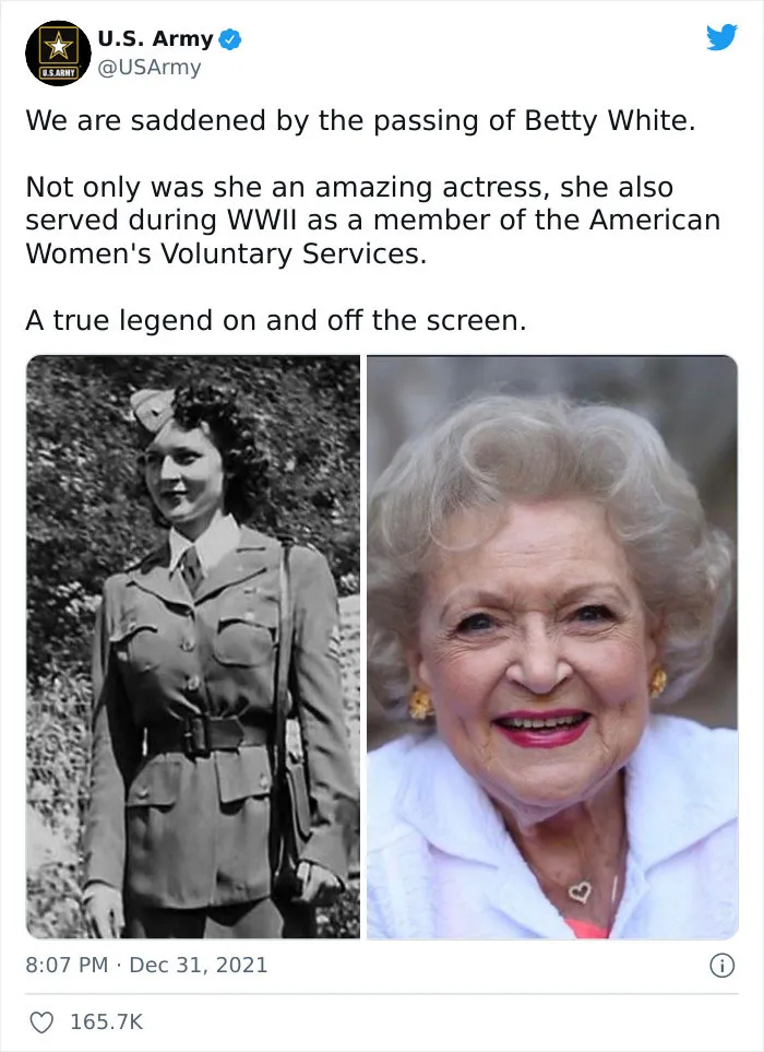 30 Fellow Celebrities Went Online To Show Gratitude To Betty White After She Passed Away At The Age Of 99