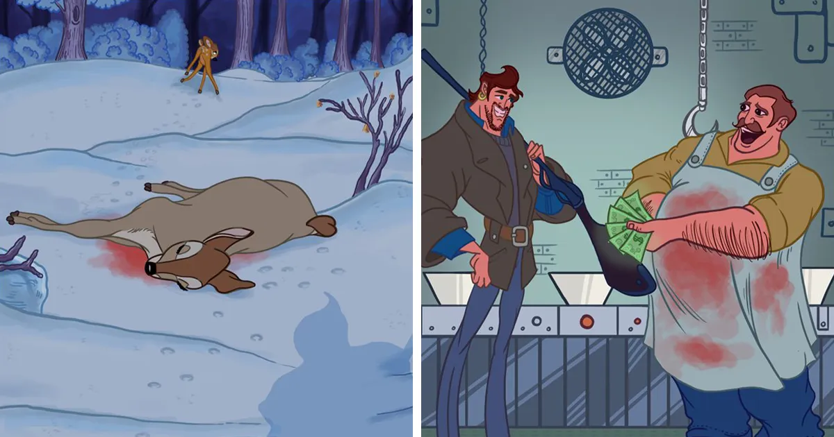 Este dúo de artistas crea cómics absurdos con finales sorprendentes (12 imágenes)