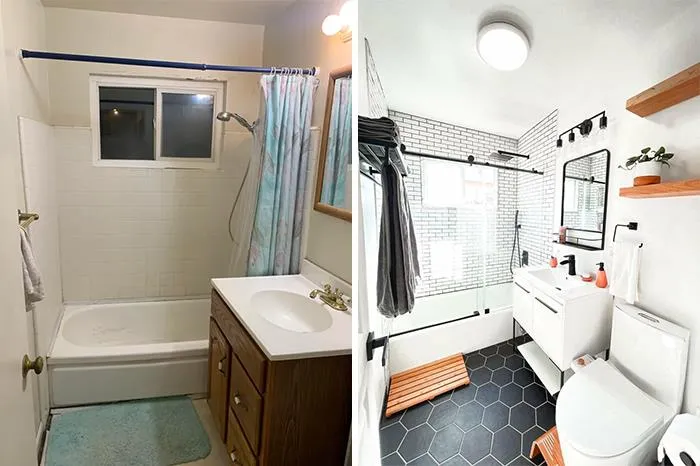 Hexagons Are The Bestagons. Bathroom Remodel In San José, Ca.