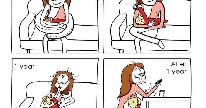 Russian Illustrator Creates Heartfelt Comics To Portray A Mother's Daily Life (19 Comics)