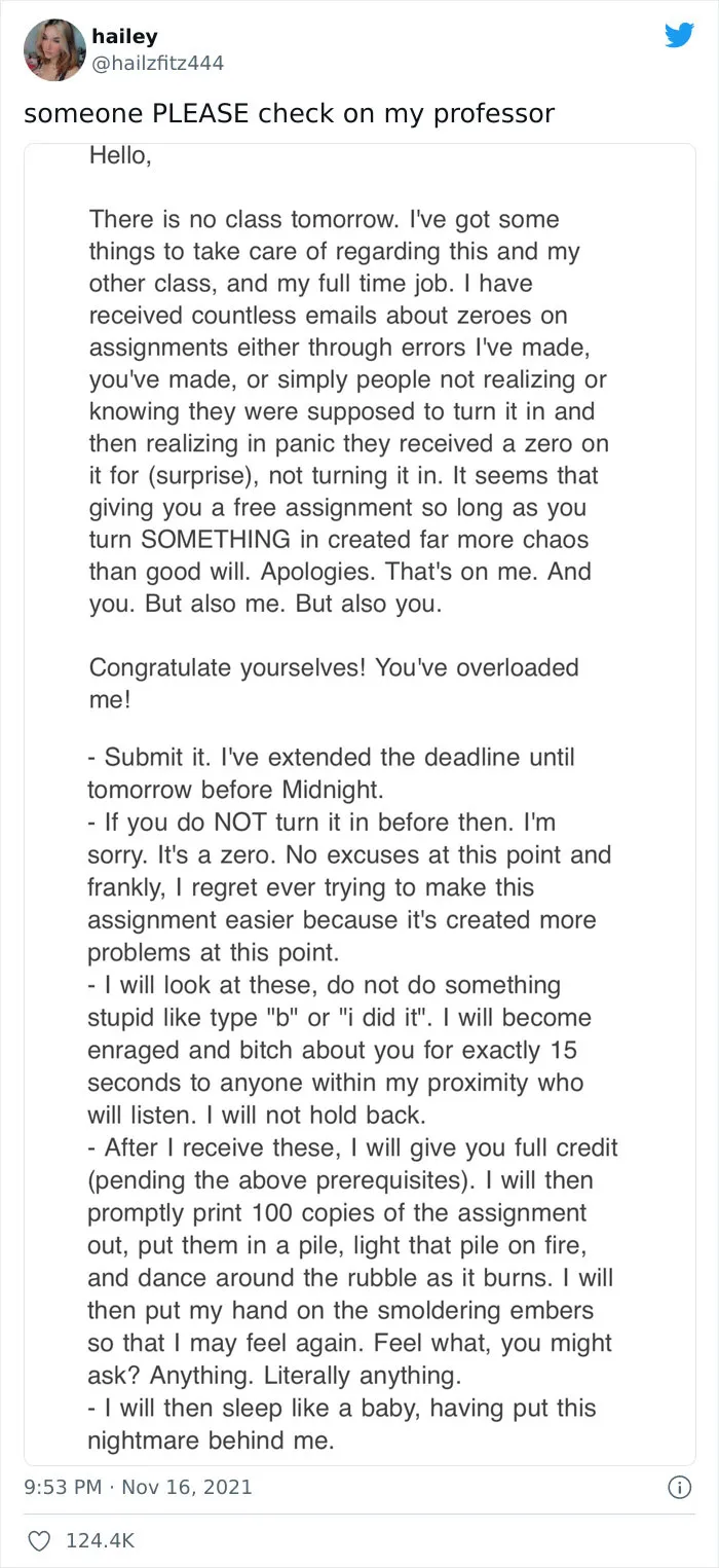 30 Hilarious Times College Students Got The Wildest Emails From Their Professors