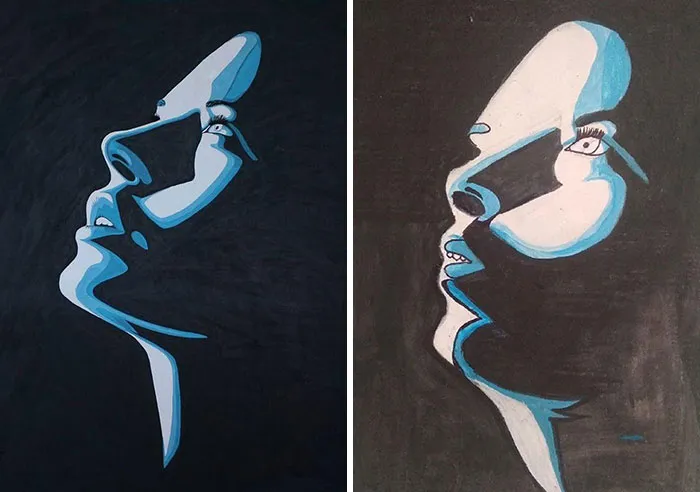 Op Ordered The Left Painting From An Instagram "Artist" Who Then Blocked Them After Delivery