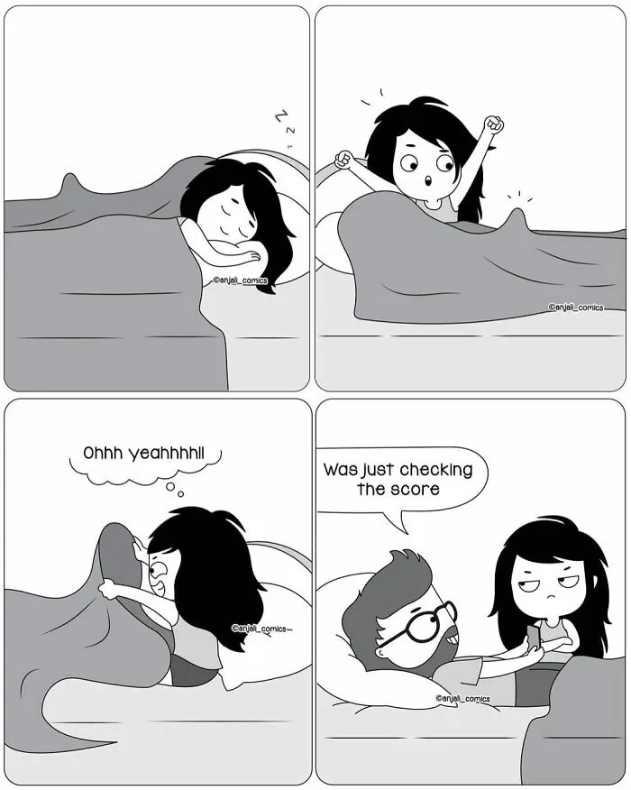 30 Unbearably Cute Couple Comics By Anjali Comics