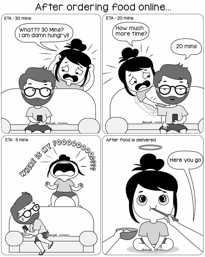 30 Unbearably Cute Couple Comics By Anjali Comics