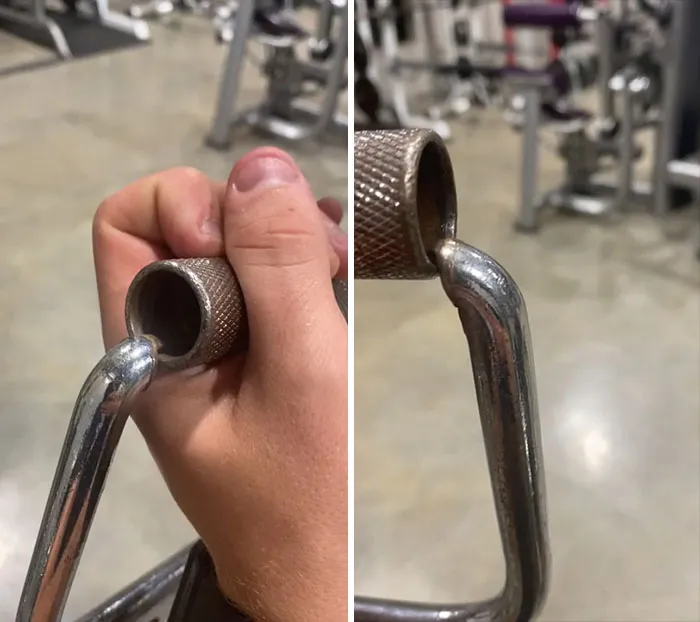 The Workers At My Gym Apparently Don’t Think This Is Dangerous And Threatened To Remove Me If I Threw It Away