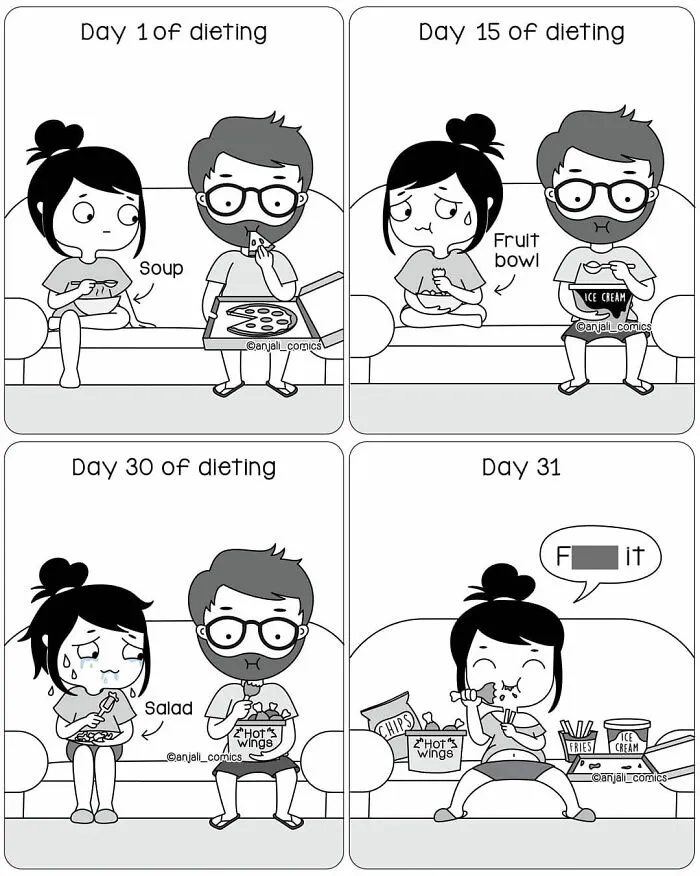 30 Unbearably Cute Couple Comics By Anjali Comics