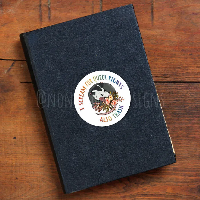 I Made 11 Opossum Drawings And Put Them On Stickers