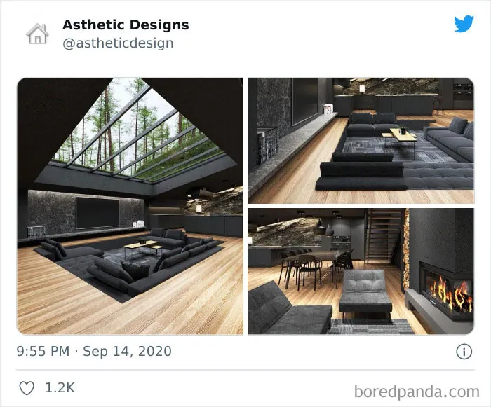 Esta cuenta de Twitter muestra los mejores ejemplos de diseño de hogares (25 fotos)
