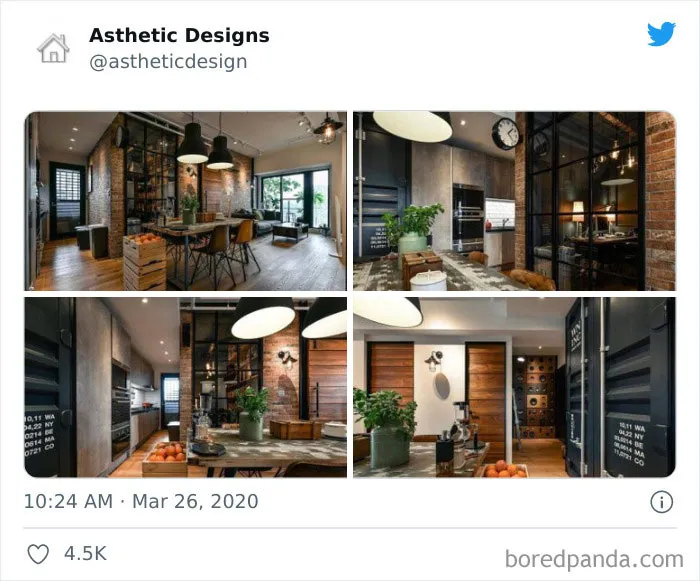 Esta cuenta de Twitter muestra los mejores ejemplos de diseño de hogares (25 fotos)